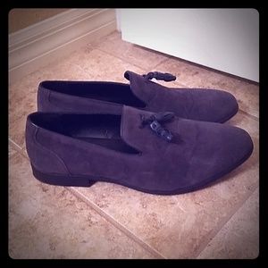 ASOS Navy Tassel Loafers